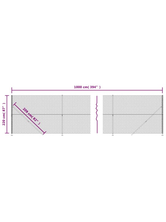 Verkkoaita laipalla vihreä 2,2x10 m