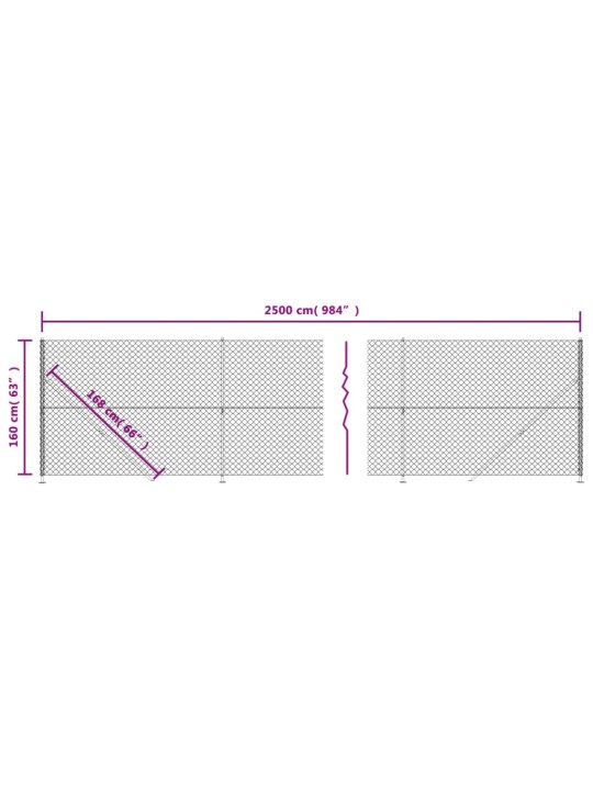 Verkkoaita laipalla vihreä 1,6x25 m