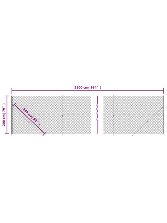 Verkkoaita laipalla vihreä 2x25 m