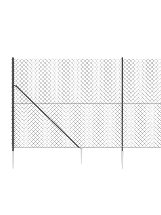 Verkkoaita maapiikeillä antrasiitti 1,6x10 m