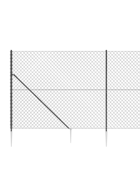 Verkkoaita maapiikeillä antrasiitti 1,6x25 m