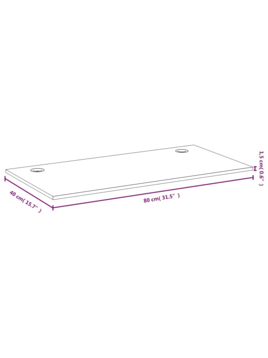 Pöytälevy 80x40x1,5 cm bambu