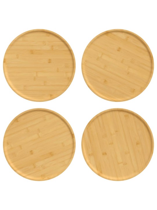 Pizzalautaset 4 kpl Ø32x1,5 cm bambu