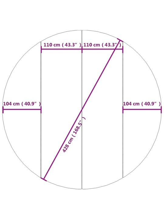 Uima-altaan aluskangas harmaa ø428 cm polyesteri geotekstiili