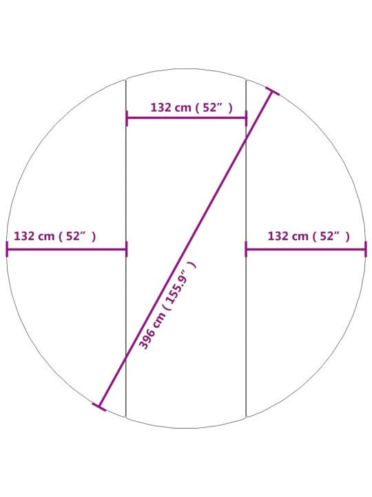 Uima-altaan aluskangas harmaa ø396 cm polyesteri geotekstiili