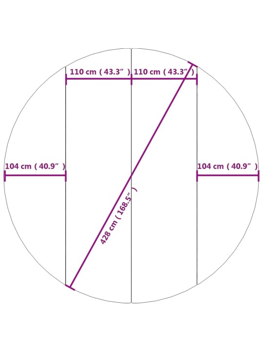 Uima-altaan aluskangas harmaa Ø428 cm polyesteri geotekstiili