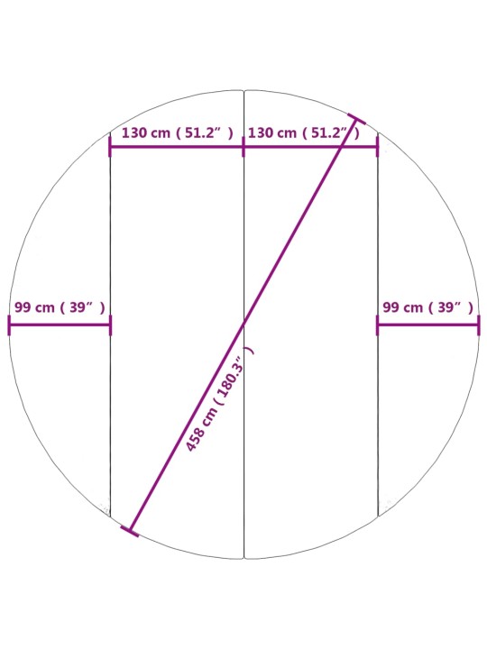 Uima-altaan aluskangas harmaa Ø458 cm polyesteri geotekstiili