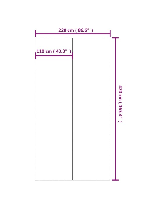 Uima-altaan aluskangas harmaa 420x220cm polyesteri geotekstiili