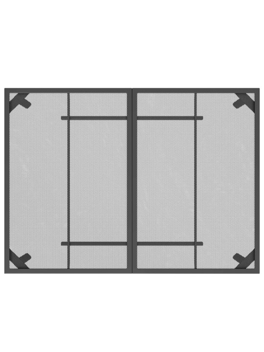 Puutarhapöytä antrasiitti 110x80x72 cm teräsverkko