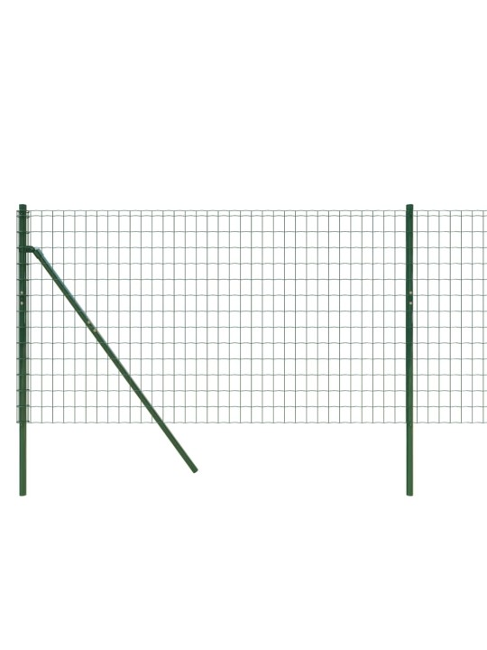 Verkkoaita vihreä 0,8x10 m galvanoitu teräs