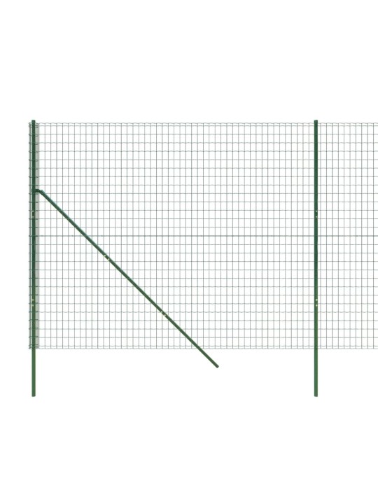 Verkkoaita vihreä 1,6x10 m galvanoitu teräs