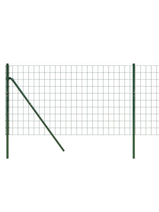 Verkkoaita vihreä 0,8x25 m galvanoitu teräs