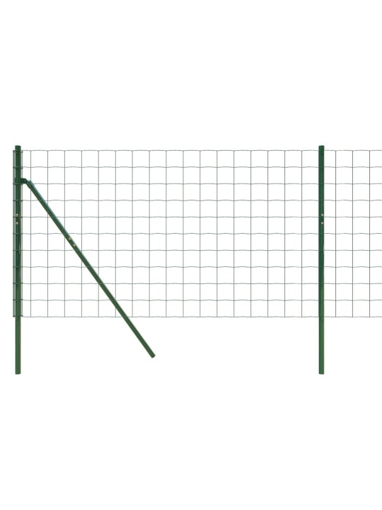 Verkkoaita vihreä 0,8x10 m galvanoitu teräs