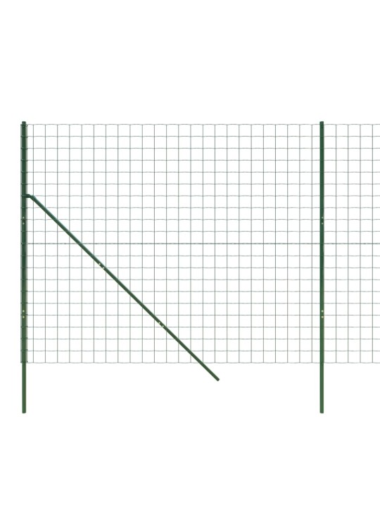 Verkkoaita vihreä 1,6x10 m galvanoitu teräs