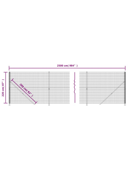 Verkkoaita laipalla vihreä 2,2x25 m