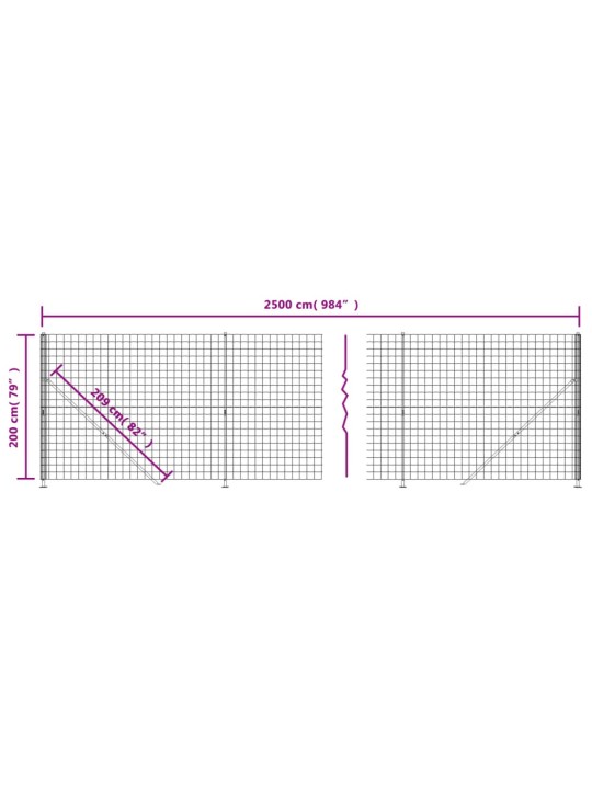 Verkkoaita laipalla vihreä 2x25 m