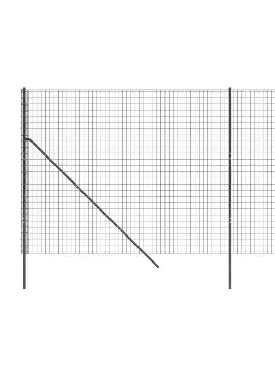 Verkkoaita antrasiitti 1,8x10 m galvanoitu teräs