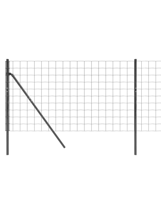 Verkkoaita antrasiitti 0,8x10 m galvanoitu teräs