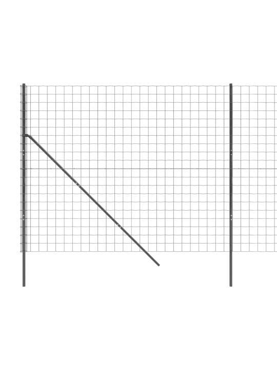 Verkkoaita antrasiitti 1,8x10 m galvanoitu teräs