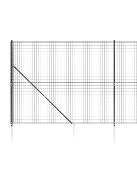 Verkkoaita maapiikeillä antrasiitti 1,6x10 m