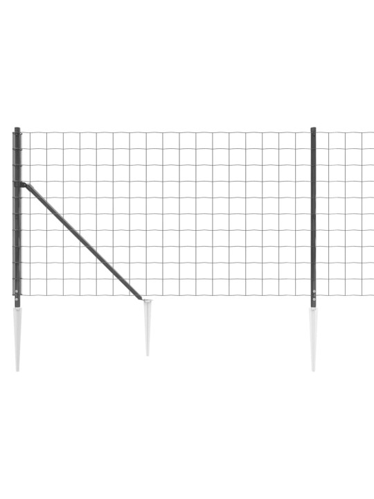 Verkkoaita maapiikeillä antrasiitti 0,8x10 m