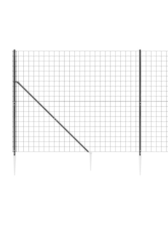 Verkkoaita maapiikeillä antrasiitti 1,6x10 m