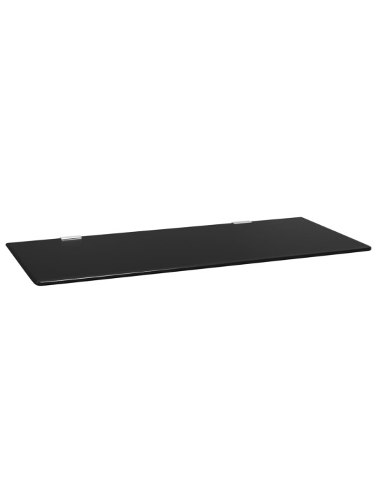 Pisuaarin näkösuoja seinälle musta 90x40 cm karkaistu lasi
