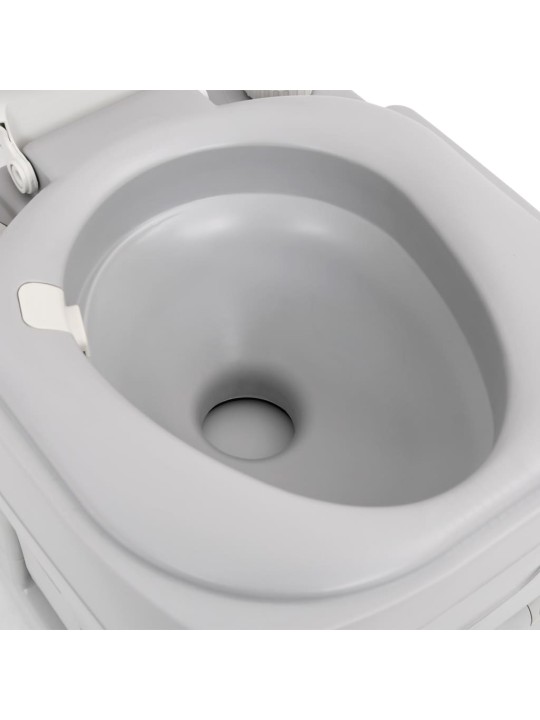 Kannettava retki WC harmaavalkoinen 22+12 l HDPE