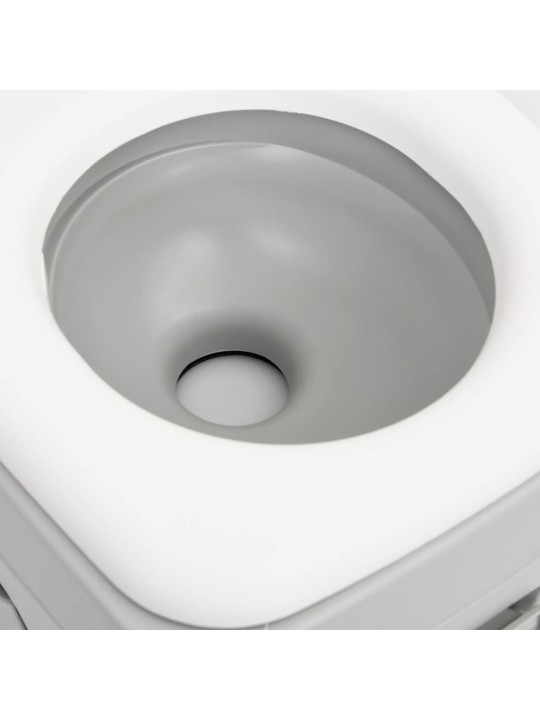 Kannettava retki WC harmaavalkoinen 15+10 l HDPE