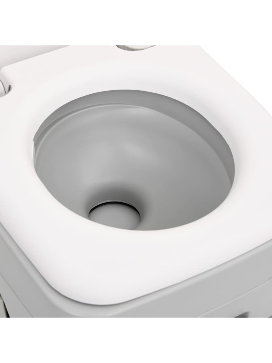 Kannettava retki WC harmaavalkoinen 10+10 l HDPE