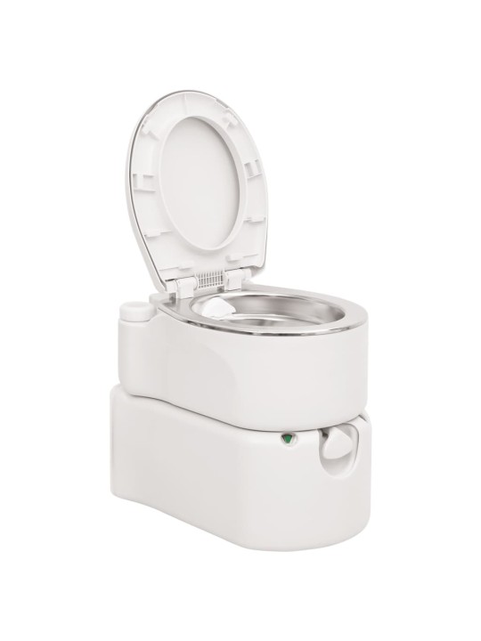 Integroitu retkeily wc valkoinen 24+17 l HDPE ja teräs