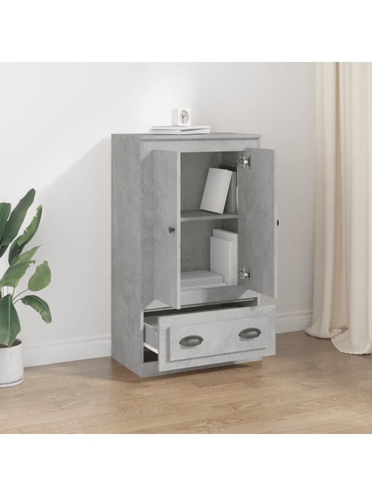 Kaappi betoninharmaa 60x35,5x103,5 cm tekninen puu