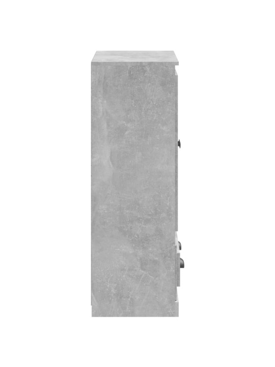 Kaappi betoninharmaa 60x35,5x103,5 cm tekninen puu