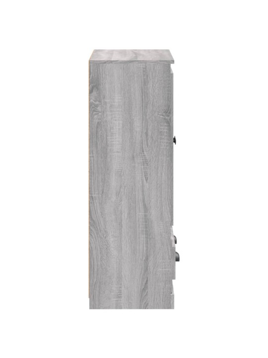 Kaappi harmaa sonoma 60x35,5x103,5 cm tekninen puu