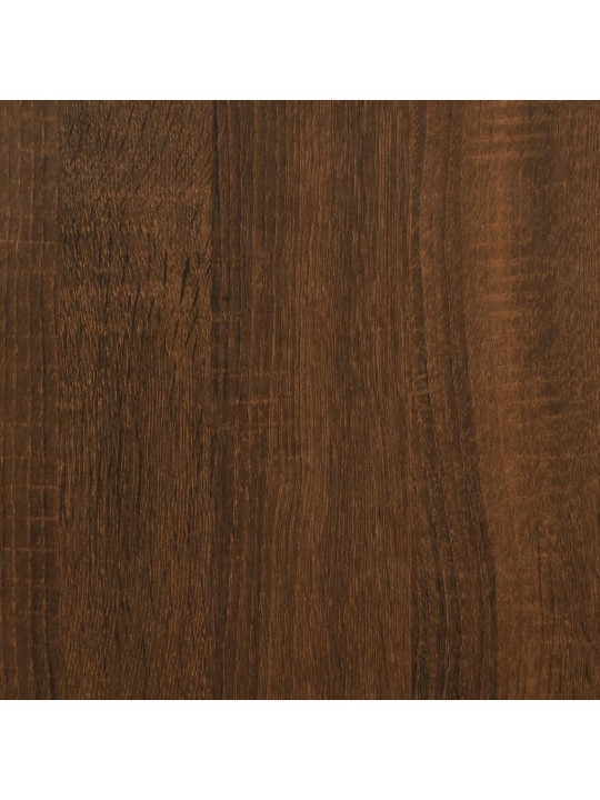 Seinäkiinnitettävä yöpöytä ruskea tammi 41,5x36x28 cm