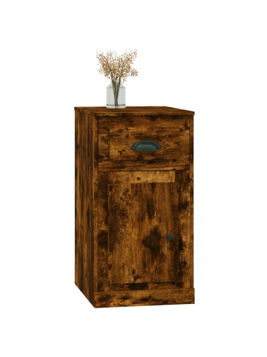 Sivukaappi laatikolla savutammi 40x50x75 cm tekninen puu