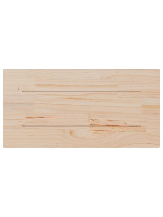 Pöytälevy 80x40x2,5 cm täysi mänty suorakaide
