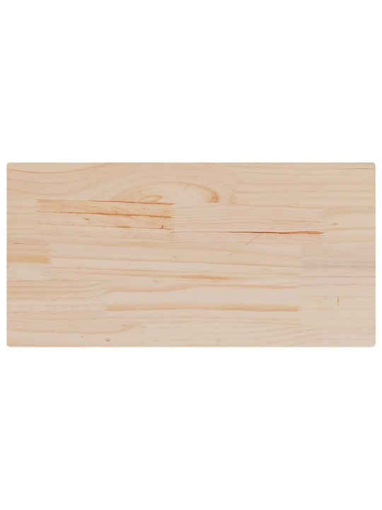 Pöytälevy 80x40x2,5 cm täysi mänty suorakaide