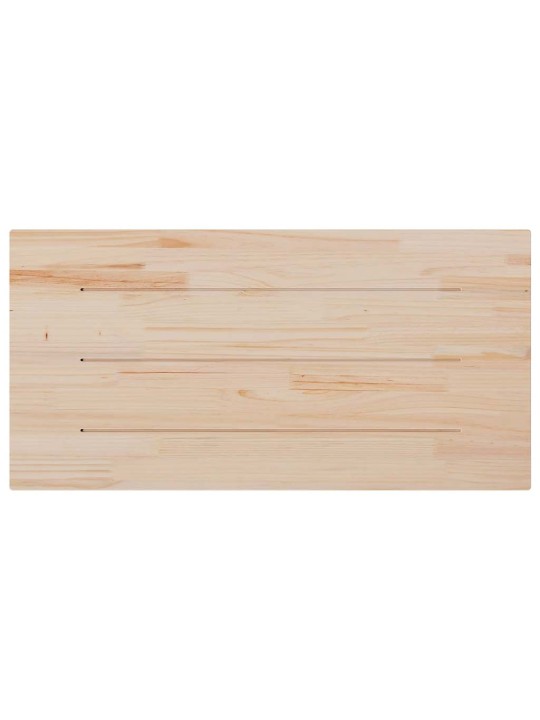 Pöytälevy valkoinen 80x40x2,5 cm täysi mänty suorakaide