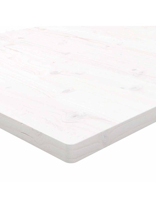 Pöytälevy valkoinen 80x40x2,5 cm täysi mänty suorakaide