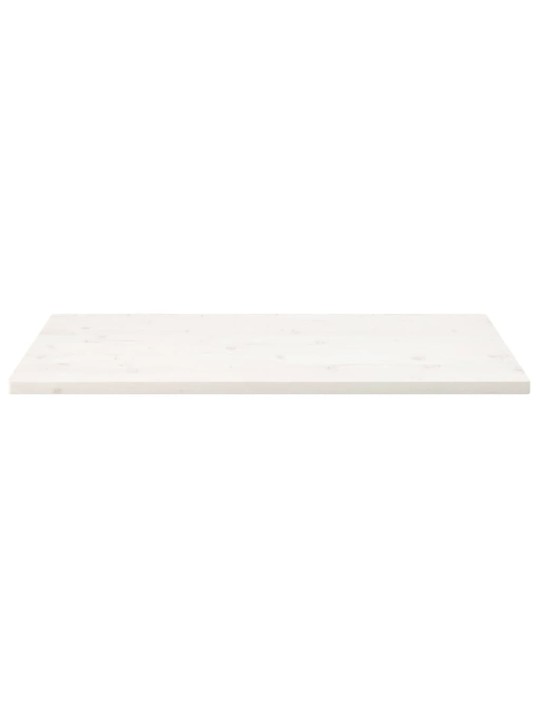 Pöytälevy valkoinen 110x55x2,5 cm täysi mänty suorakaide