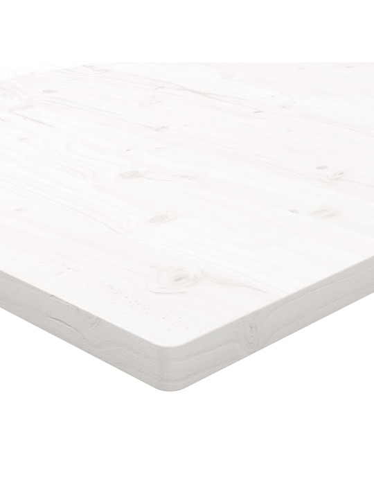 Pöytälevy valkoinen 110x55x2,5 cm täysi mänty suorakaide