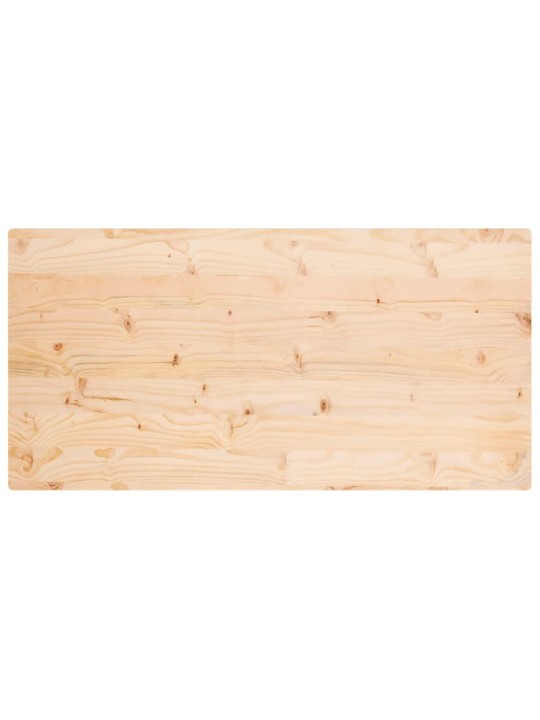 Pöytälevy 110x60x2,5 cm täysi mänty suorakaide
