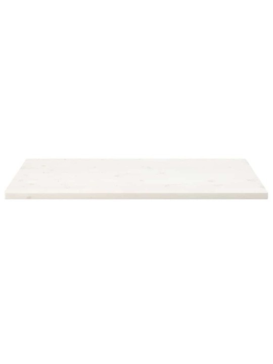 Pöytälevy valkoinen 110x60x2,5 cm täysi mänty suorakaide
