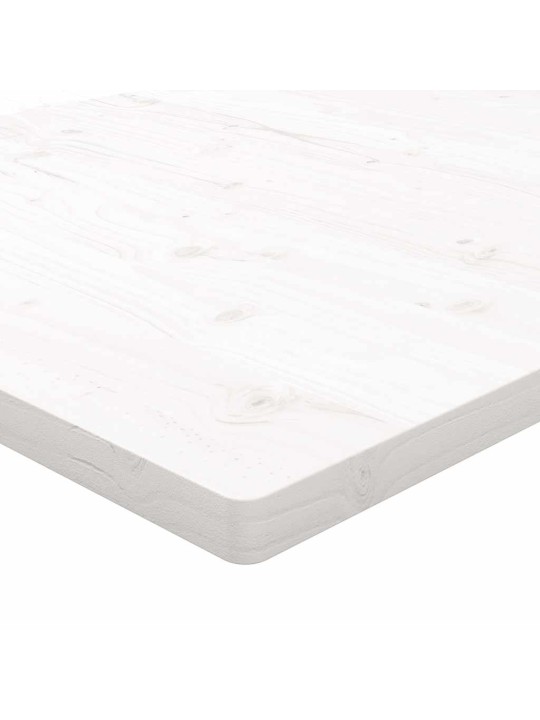 Pöytälevy valkoinen 110x60x2,5 cm täysi mänty suorakaide