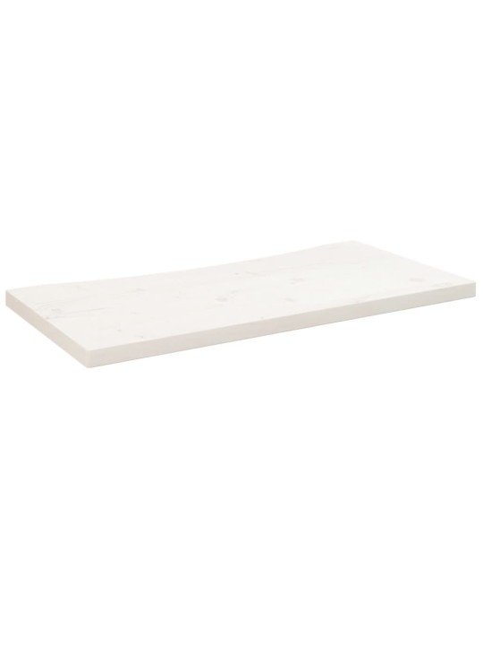 Pöytälevy valkoinen 80x40x2,5 cm täysi mänty
