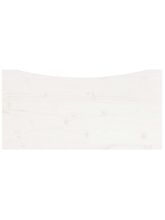 Pöytälevy valkoinen 80x40x2,5 cm täysi mänty