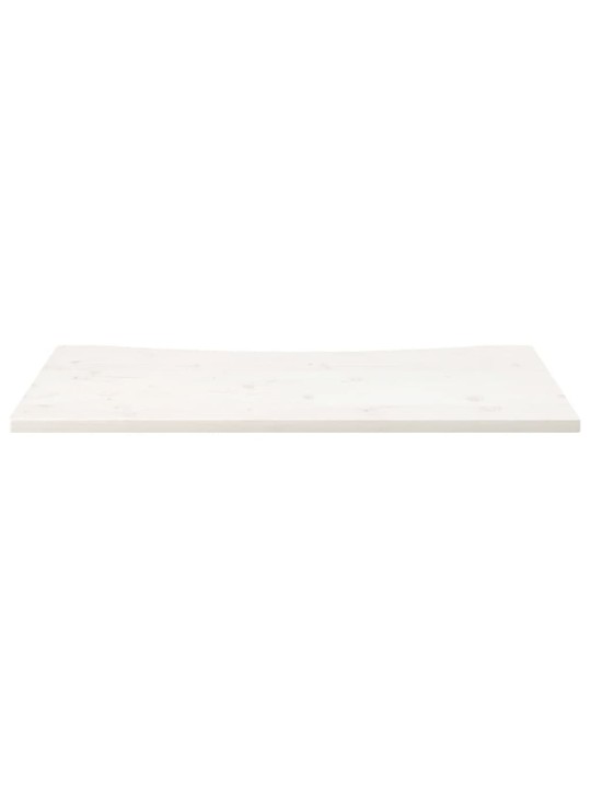 Pöytälevy valkoinen 100x50x2,5 cm täysi mänty