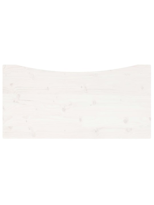 Pöytälevy valkoinen 100x50x2,5 cm täysi mänty