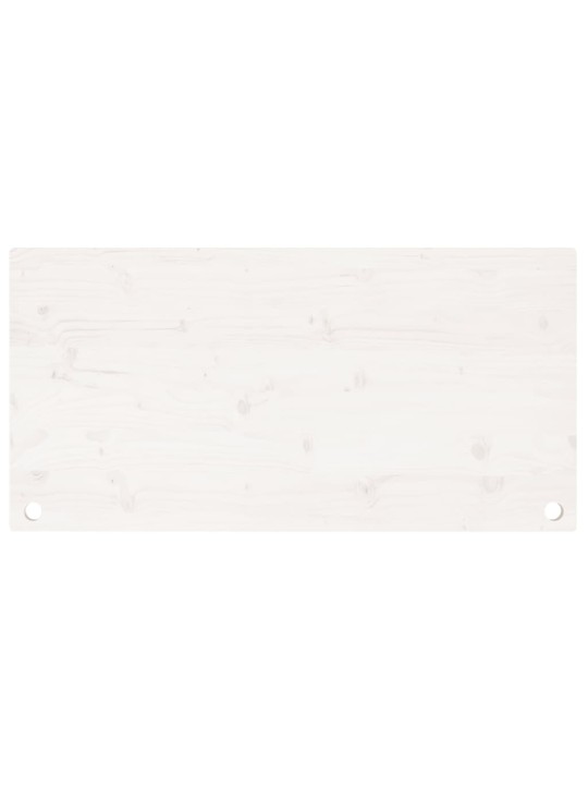Pöytälevy valkoinen 110x60x2,5 cm täysi mänty
